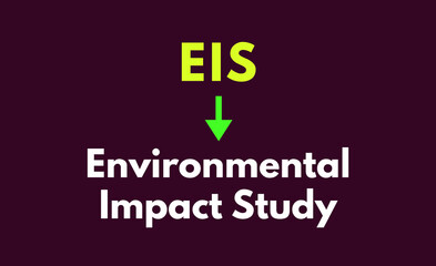 Fototapeta premium EIS Meaning, Environmental Impact Study