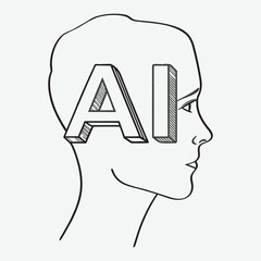 Ai attachment states line art.