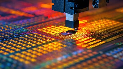 Robotic Arm Testing Microchip