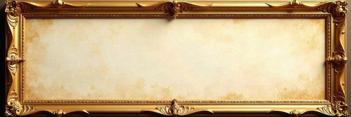 Gilded frame on a textured regency style paper , photography, regency
