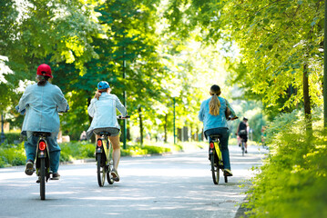 Cycling in the park