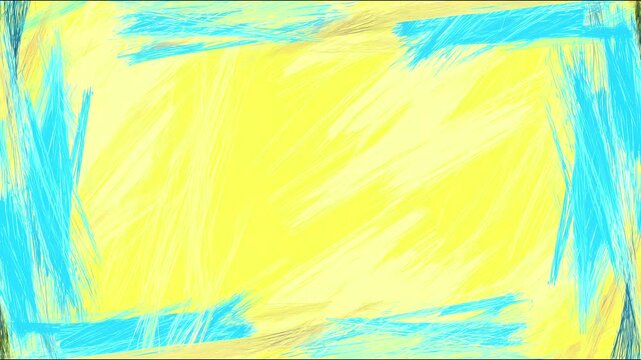 Seamless abstract stopmotion animation with handdrawn artistic look