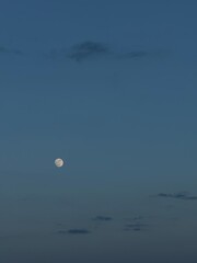 full moon over the sea