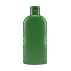 Green plastic shampoo bottle mockup