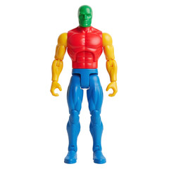 Colorful superhero action figure toy © PNG Lab