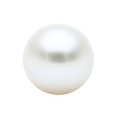 Single perfect shiny white pearl