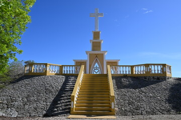 Bonaire, Kralendijk - aerial view over Cruz Seru Largu 