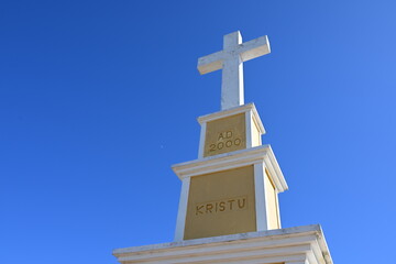 Bonaire, Kralendijk - aerial view over Cruz Seru Largu 