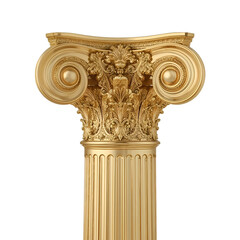 Obraz premium antique column isolated on white