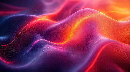 Obraz premium A vibrant tapestry of neon lines, abstract and dynamic, pulsating with a digital energy, forming a dynamic background reminiscent of the speed and innovation of technology 