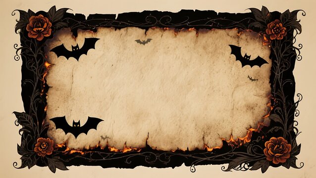 Halloween themed bat decoration spooky atmosphere graphic design dark background artistic viewpoint