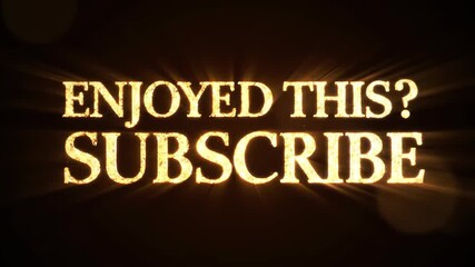 Glowing Subscribe Invitation on Dark Background