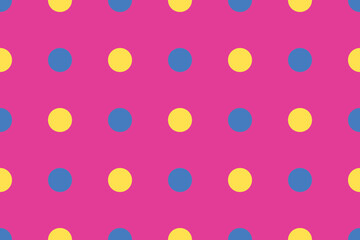 seamless polka dots pink background pattern