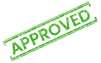 green approved rubber stamp vector illustration element png file transparent background