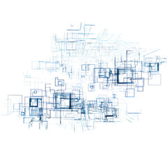 Obraz premium Abstract, intricate, frosty design