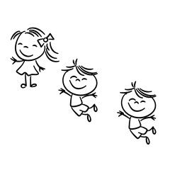 Happy kids doodle 