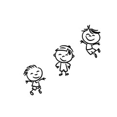 Happy kids doodle 