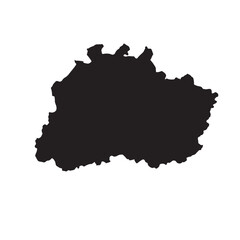 Antwerp Province Belgium Vector Map Silhouette