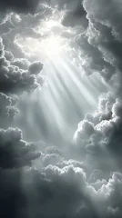 Dramatic Sky With Sunbeams Piercing Through Clouds © RafanizanCreative