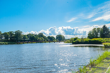 Scenic view of Minaraku Park in Tsukigata, Hokkaido, Japan
