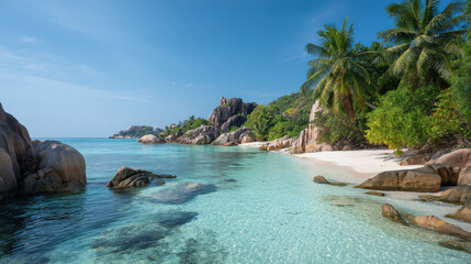 Obraz premium explore endless summer landscapes across different countries highlighting pristine beaches on tropical islands