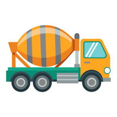vector illustration of a yellow truck