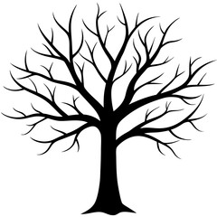 tree, without leaves Silhouette