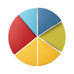 Fototapeta premium Colorful pie chart (3)