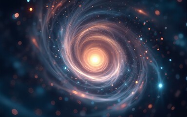 Spacetime Scifi Digital Arts concept, Twist clock time distortion warp on space bended curved as hole represent Space and Times of Einstein Theory. High quality