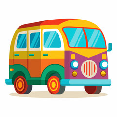 school bus on white background