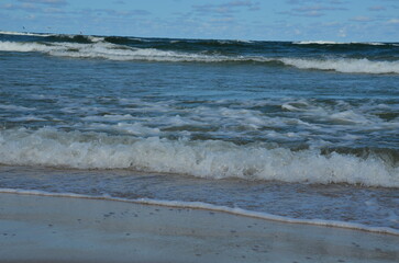 Baltic Sea View – Beach and Rough Waves.
