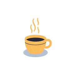 Warm Coffee Cup Illustration: Perfect for Cafe Menus & Websites