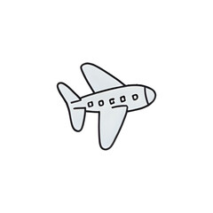 Cute Airplane Illustration: Perfect for Travel Blogs & Kids' Projects
