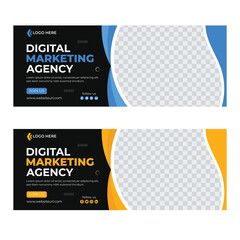 Professional & Modern Facebook Cover Design for Your Brand