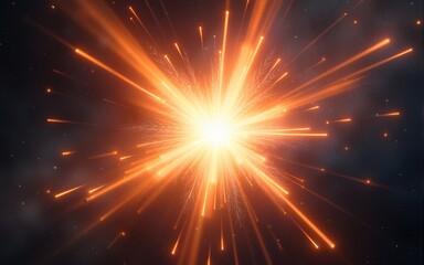 Naklejka premium Star explosion time warp. High quality