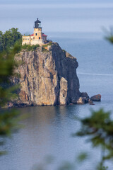 Split Rock Lighthouse - A lighthouse on a cliff along Lake Superior