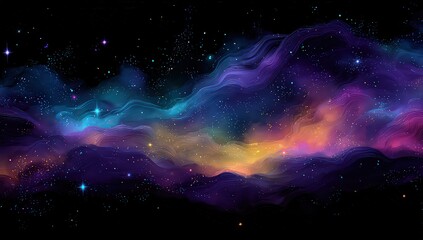 Obraz premium Abstract Colorful Space Background
