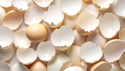 Broken eggshells scattered (1)