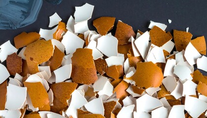 Broken egg shells