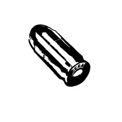 small calibre pistol bullet