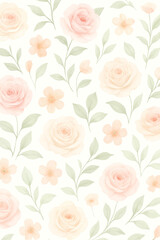 Fototapeta premium seamless background with roses