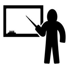 teacher black icon