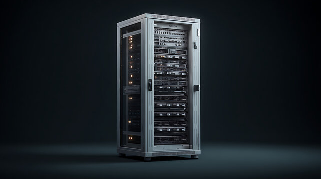  An isolated image of a single network server unit (1)