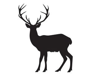 Fototapeta premium simple deer silhouette