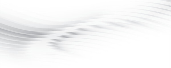 Abstract  white and gray color, modern design stripes background with curve lines, wavy pattern. Vector illustration.