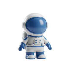 blue robot with magnifying glass