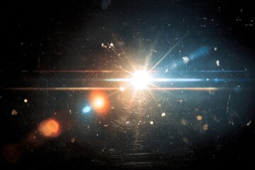 Cosmic lens flare, dust, light streaks