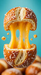 Stretchy Cheese Pretzel Bun