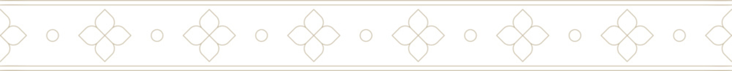 Indian Traditional Floral Motif Decorative Border	