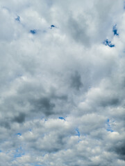 Overcast Sky with Gray Clouds